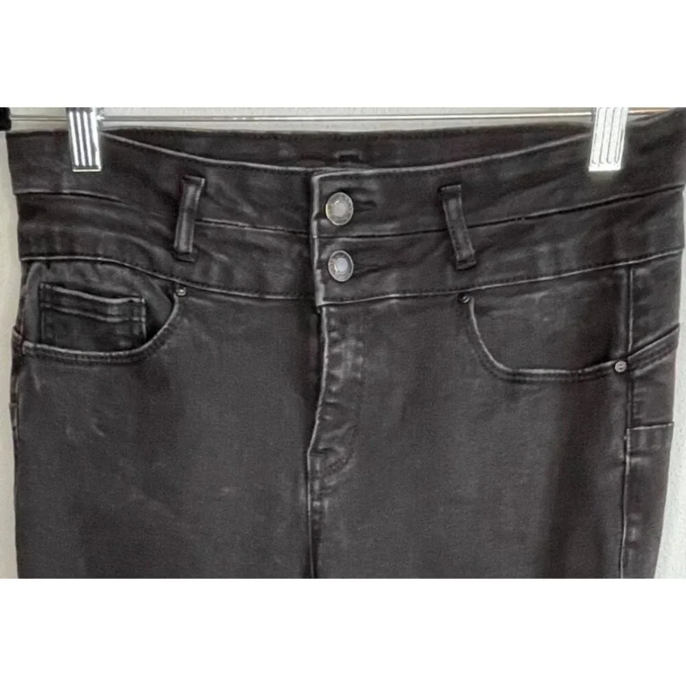 Wax Jeans Soft Stretchy Skinny Straight Denim Jeans Raw Hem Juniors‎ 13